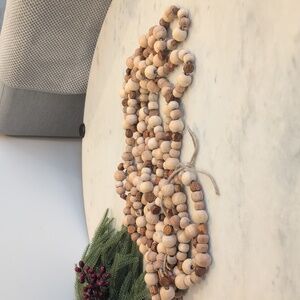 20' Long Wooden Bead Garland